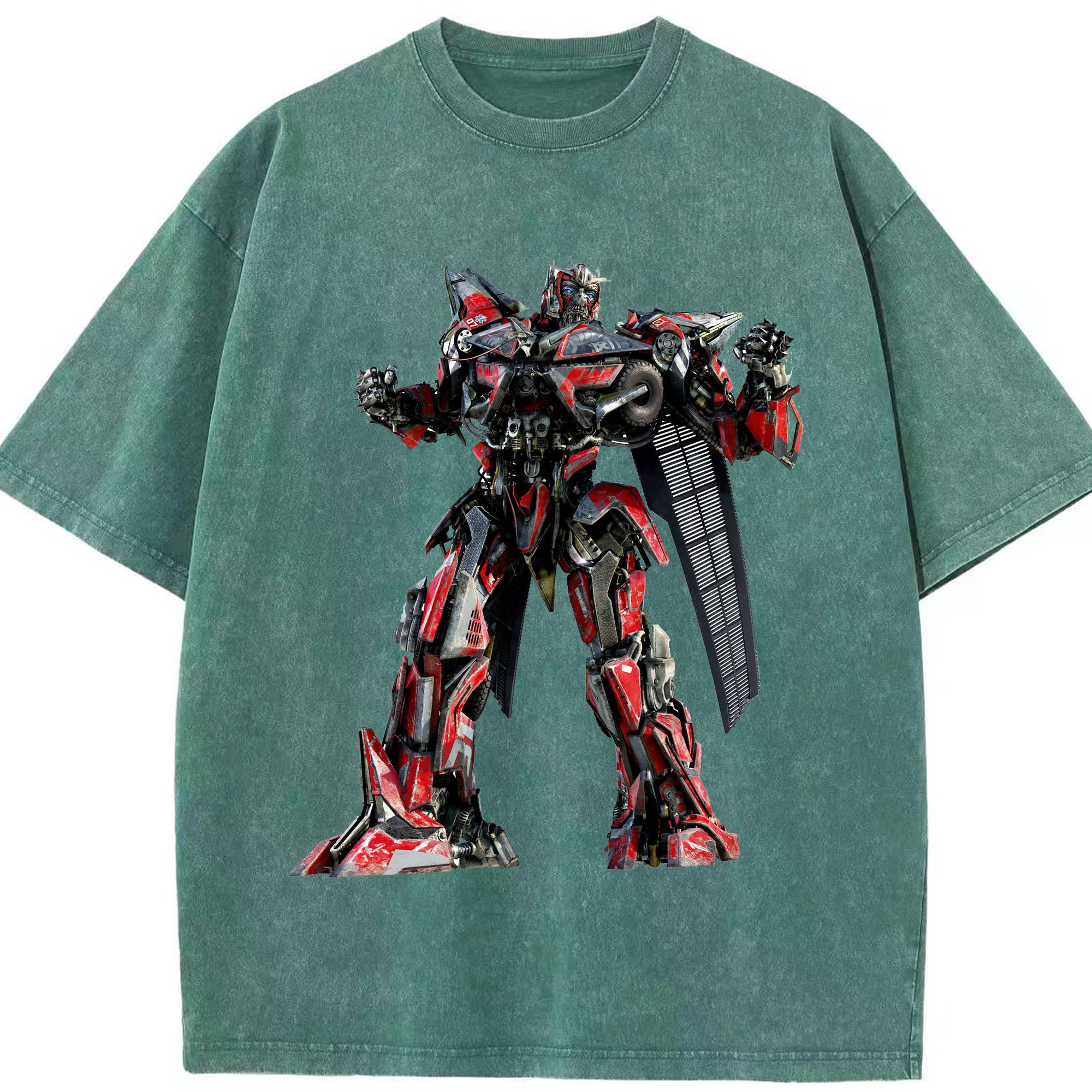 （画像用）  綿100% ヴィンテージ風 半袖Tシャツ（フロントプリント）